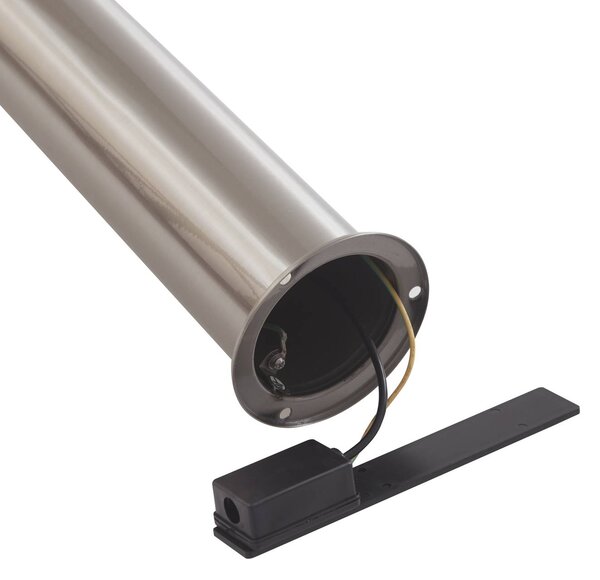 Lindby Lampa cokołowa LED Belen, stal szlachetna