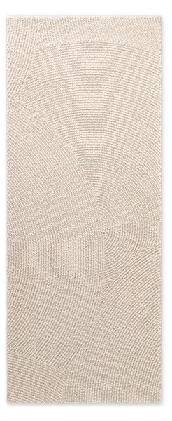 Wełniany chodnik tkany ręcznie w jasnym naturalnym kolorze 80x200 cm Calmio – Hanse Home