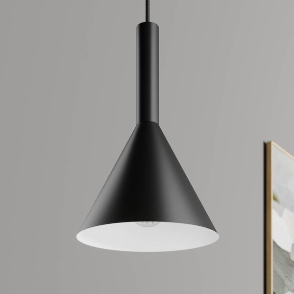 Lampa wisząca Tadej Arcchio, możliwość ściemniania, czarny, salon / jadalnia, metal, nowoczesny