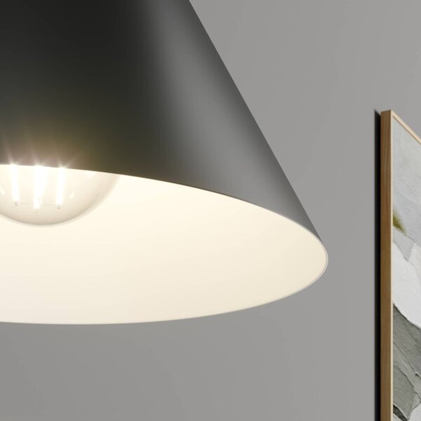 Lampa wisząca Tadej Arcchio, możliwość ściemniania, czarny, salon / jadalnia, metal, nowoczesny