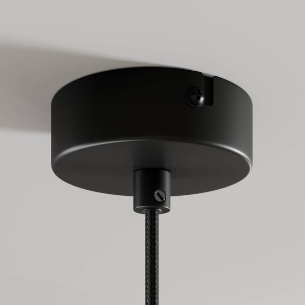 Lampa wisząca Tadej Arcchio, możliwość ściemniania, czarny, salon / jadalnia, metal, nowoczesny