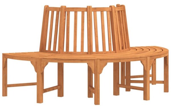 Półokrągła ławka pod drzewo, Ø208 cm, lite drewno eukaliptusowe