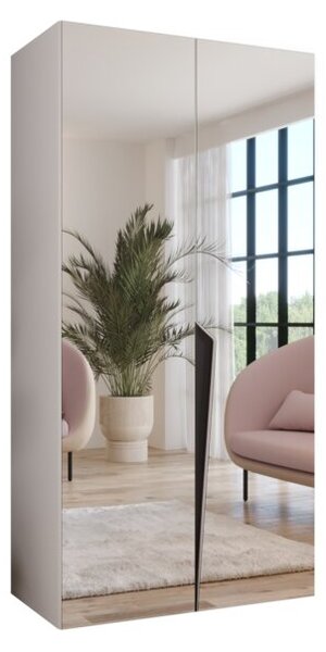 Szafa uchylna otwierana Piano 1 100 wys. 202 cm biaÅy + u. czarny