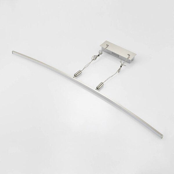 Lampa wisząca Phillie Lindby, możliwość ściemniania, aluminiowy / szary / cynkowy, salon / jadalnia, metal, nowoczesny