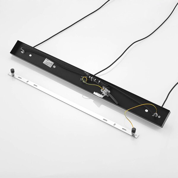 Lampa wisząca Canyana Lindby, możliwość ściemniania, jasne drewno, salon / jadalnia, drewno, dworkowy / rustykalny