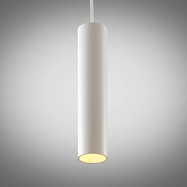 Lampa wisząca Ejona Arcchio, możliwość ściemniania, biały / opal, przedpokój, aluminium, nowoczesny
