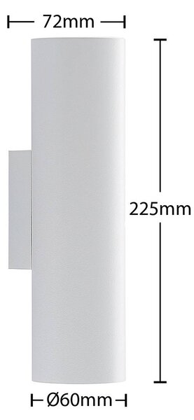 Kinkiet Brinja Arcchio, możliwość ściemniania, biały / opal, przedpokój, aluminium, nowoczesny