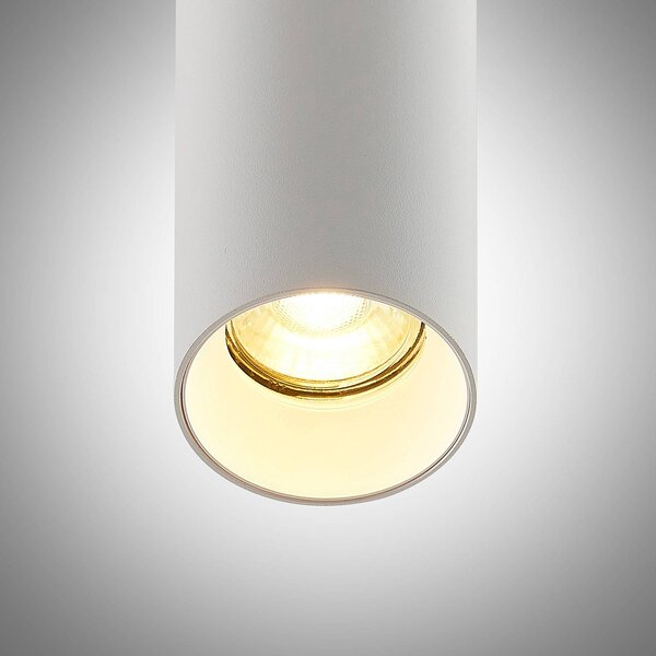 Lampa wisząca Ejona Arcchio, możliwość ściemniania, biały / opal, przedpokój, aluminium, nowoczesny
