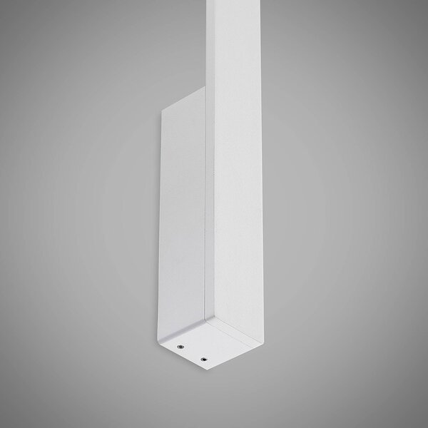 Kinkiet LED Ivano Arcchio, biały / opal, przedpokój, aluminium, nowoczesny