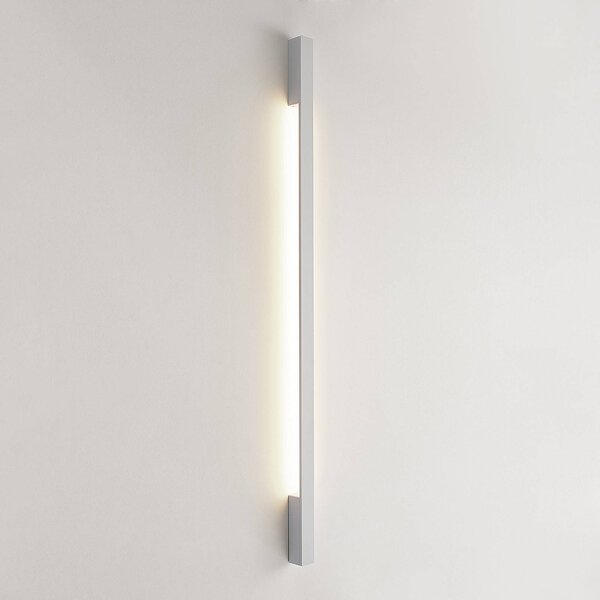 Kinkiet LED Ivano Arcchio, biały / opal, przedpokój, aluminium, nowoczesny