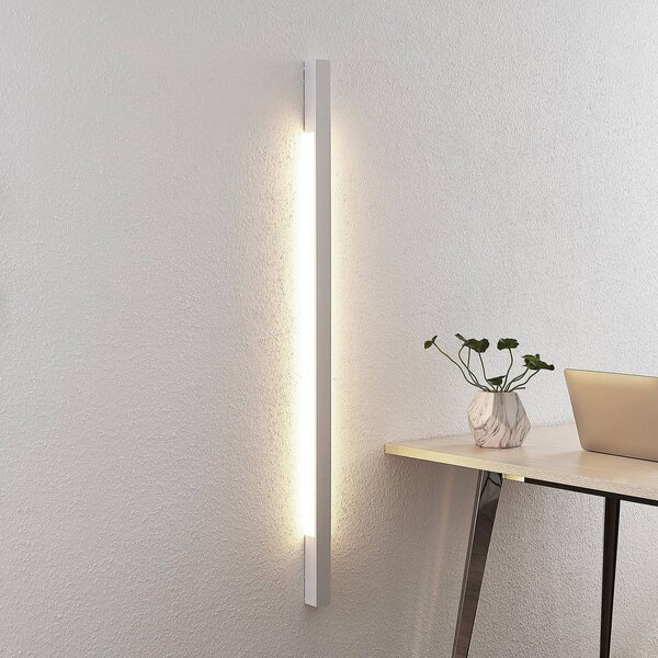 Kinkiet LED Ivano Arcchio, biały / opal, przedpokój, aluminium, nowoczesny