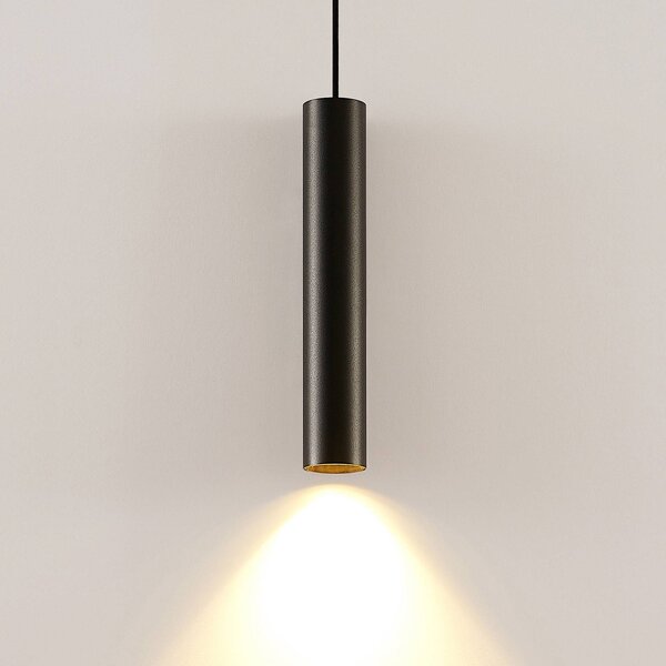 Lampa wisząca Ejona Arcchio, możliwość ściemniania, czarny, przedpokój, aluminium, nowoczesny