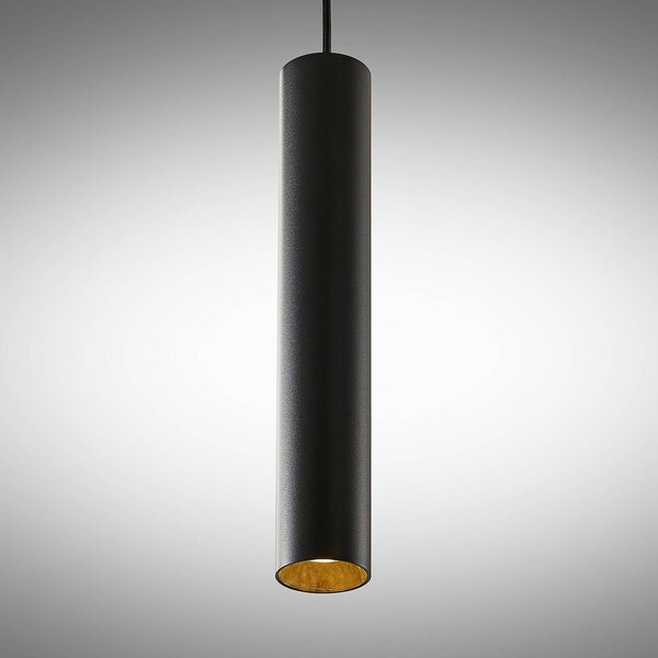 Lampa wisząca Ejona Arcchio, możliwość ściemniania, czarny, przedpokój, aluminium, nowoczesny