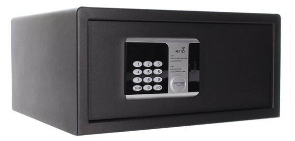 Sejf meblowy elektroniczny RFID LAP, 200 x 435 x 370 mm, RFID chip/karta