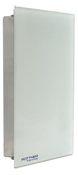 Skrzynka na klucze KEY GLASS, na 8 kluczy, biała