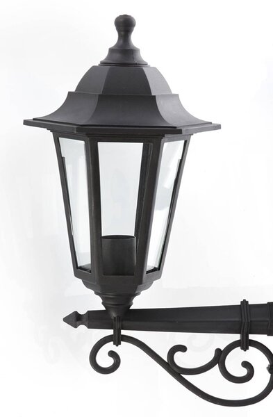 Lampa zewnętrzna Lindby Nane, 217 cm, czarna, odporność na działanie wody Nane Lindby, możliwość ściemniania, czarny, tworzywo sztuczne, antyczny