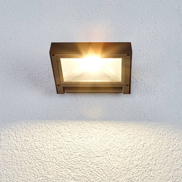 Reflektor zewnętrzny LED Maica, antracytowy, obrotowy, IP65 Maica Lucande, czarny, aluminium, nowoczesny