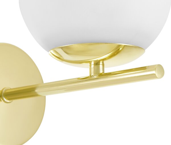 LAMPA ŚCIENNA KINKIET NOWOCZESNY KLASYCZNY ZŁOTY LEDO W1