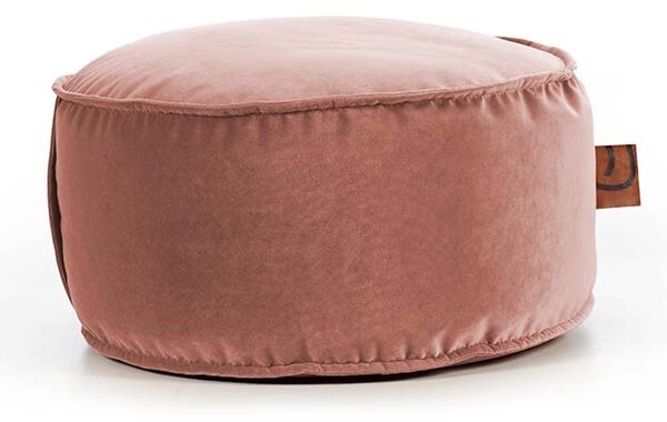 Podnóżek DOT XL AllureVelvet – aksamitny podnóżek do puf różowy