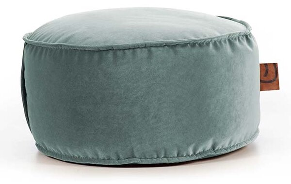 Podnóżek DOT XL AllureVelvet – aksamitny podnóżek do puf miętowy