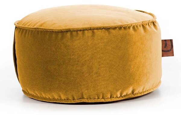 Podnóżek DOT XL AllureVelvet – aksamitny podnóżek do puf złoty