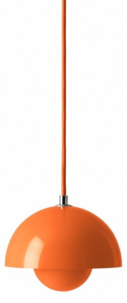 Lampa Wisząca &Tradition, Flowerpot VP10, ściemnialny, pomarańczowy, salon, metal, design