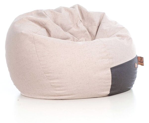Pufa Baloon Homeliness – nowoczesna pufa sako do salonu beżowa