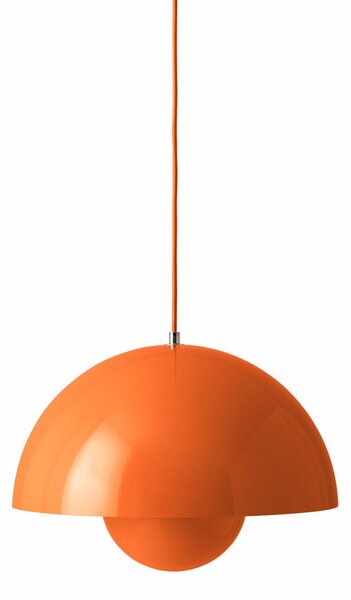 Lampa Wisząca &Tradition, Flowerpot VP7, ściemnialny, pomarańczowy, salon, metal, design