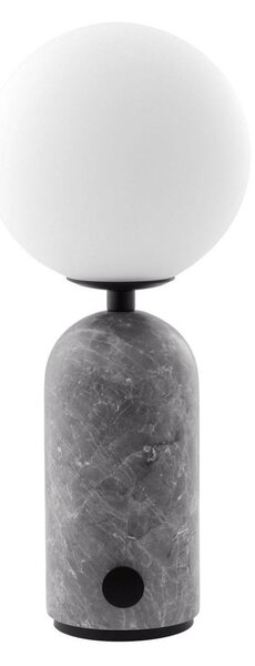 Lampa Stołowa Globen Lighting, Torrano, ściemnialny, szary, salon, kamień, design