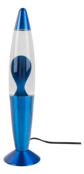 Niebieska szklana lampa lawa (wysokość 35,5 cm) Funky Rocket Lava – Leitmotiv