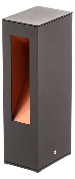 Lampa ogrodowa stojąca JENKE Lucande, czarny, aluminium, nowoczesny