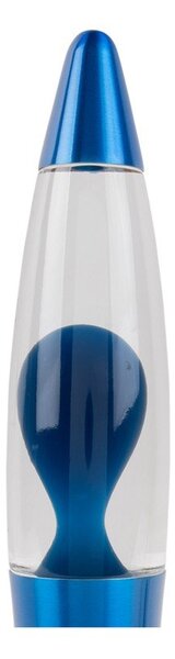 Niebieska szklana lampa lawa (wysokość 35,5 cm) Funky Rocket Lava – Leitmotiv