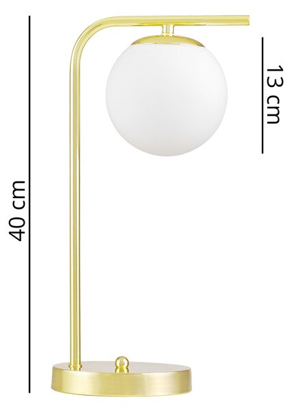 NOWOCZESNA LAMPA BIURKOWA KLASYCZNE ZŁOTO TESO W1