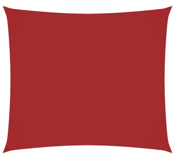 Prostokątny żagiel ogrodowy, tkanina oxford, 2x2,5 m, czerwony