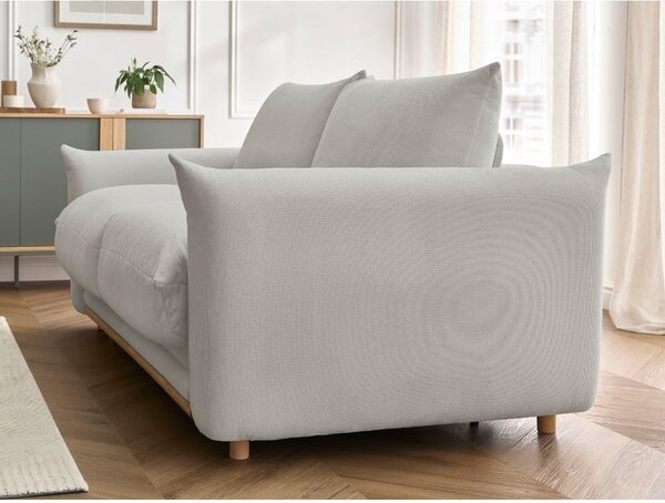 Jasnoszara rozkładana sofa 214 cm Ernest – Bobochic Paris