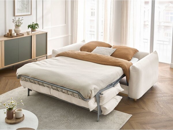 Kremowa rozkładana sofa 234 cm Ernest – Bobochic Paris