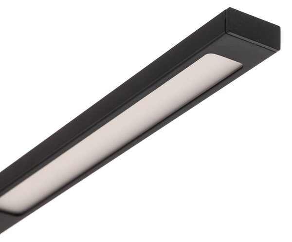 Fabas Luce Lampa biurkowa LED Ideal, możliwość ściemniania, czarny, biuro, aluminium, nowoczesny