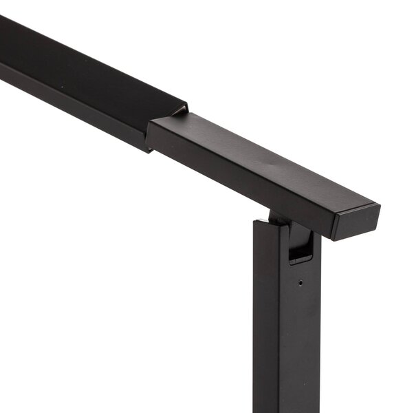 Fabas Luce Lampa biurkowa LED Ideal, możliwość ściemniania, czarny, biuro, aluminium, nowoczesny