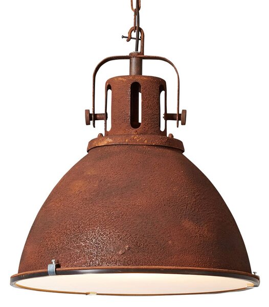 Brilliant Lampa wisząca Jesper, możliwość ściemniania, brązowy / rdzawy, salon / jadalnia, metal, industrialny