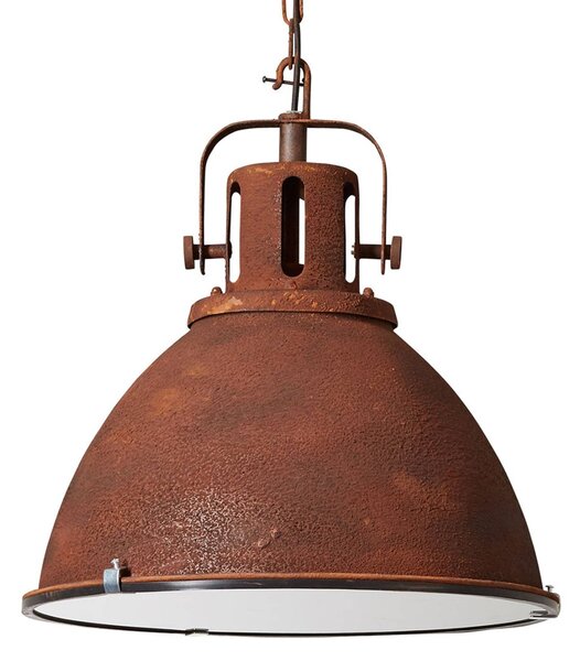 Brilliant Lampa wisząca Jesper, możliwość ściemniania, brązowy / rdzawy, salon / jadalnia, metal, industrialny