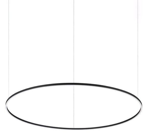 Ideallux Lampa wisząca Oracle Slim, czarny, salon / jadalnia, aluminium, nowoczesny