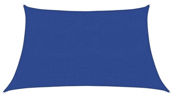 Żagiel przeciwsłoneczny, 160 g/m², niebieski, 3/4x2 m, hdpe