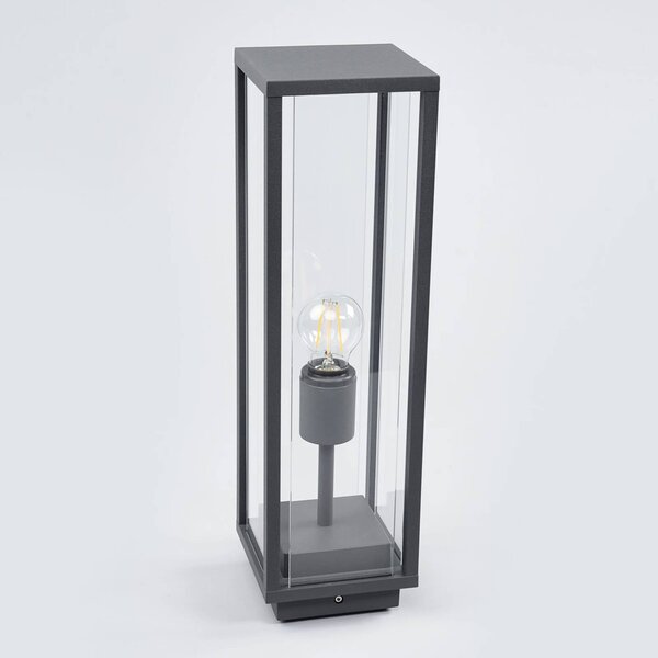 Lampa ogrodowa stojąca Annalea Lucande, czarny, aluminium, nowoczesny
