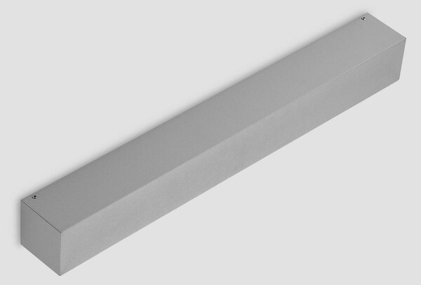 Kinkiet zewnętrzny LED Lengo Lucande, aluminiowy / szary / cynkowy, aluminium, nowoczesny
