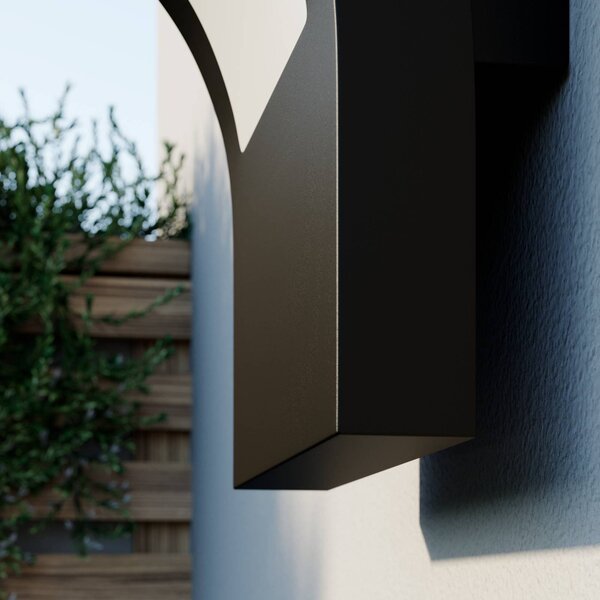 Kinkiet zewnętrzny LED Advik Arcchio, czarny, aluminium, nowoczesny