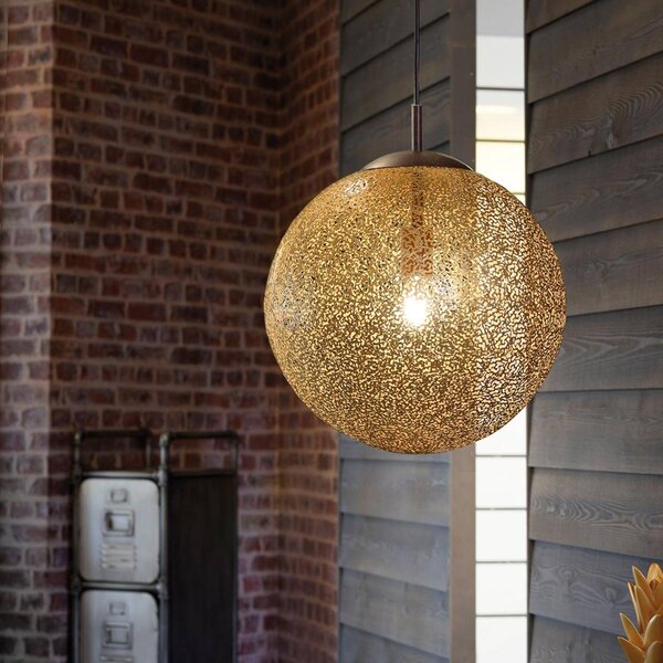 Paul Neuhaus Lampa wisząca Greta, możliwość ściemniania, mosiężny / złoty, salon / jadalnia, metal, dworkowy / rustykalny