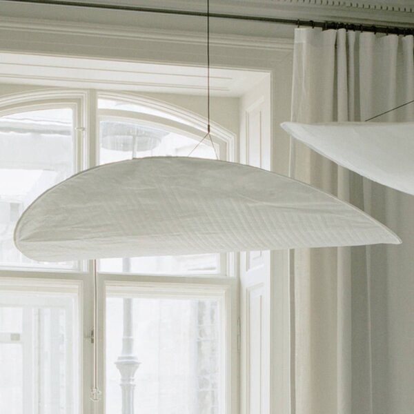 New Works Lampa wisząca designerska Tense, możliwość ściemniania, biały / opal, kuchnia, tworzywo sztuczne, design