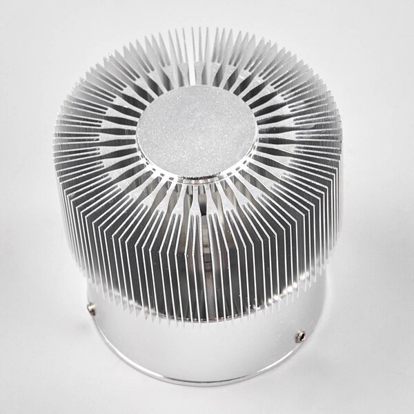 Kinkiet zewnętrzny LED Lennias Lucande, aluminiowy / szary / cynkowy, łazienka, aluminium, nowoczesny