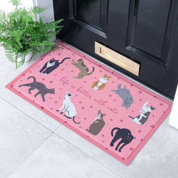 Wycieraczka 40x70 cm Life Is Better With Cats – Artsy Doormats