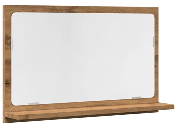 Szafka łazienkowa z lustrem, dąb artisan, 60x11x37 cm